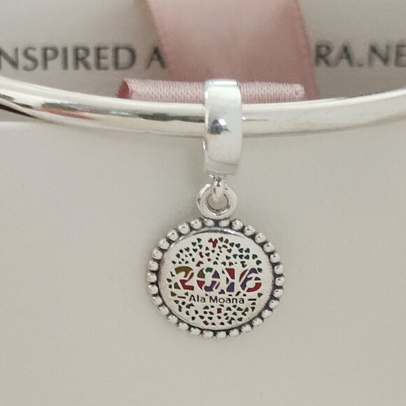 Pandora 2016 Ala Moana Dangle Charm Bracelet Pendant S925 Silver with box - Picture 7 of 7